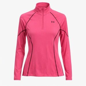 Under Armour ColdGear Pink Half‎ Zip Long Sleeve Athletic Top Women's M